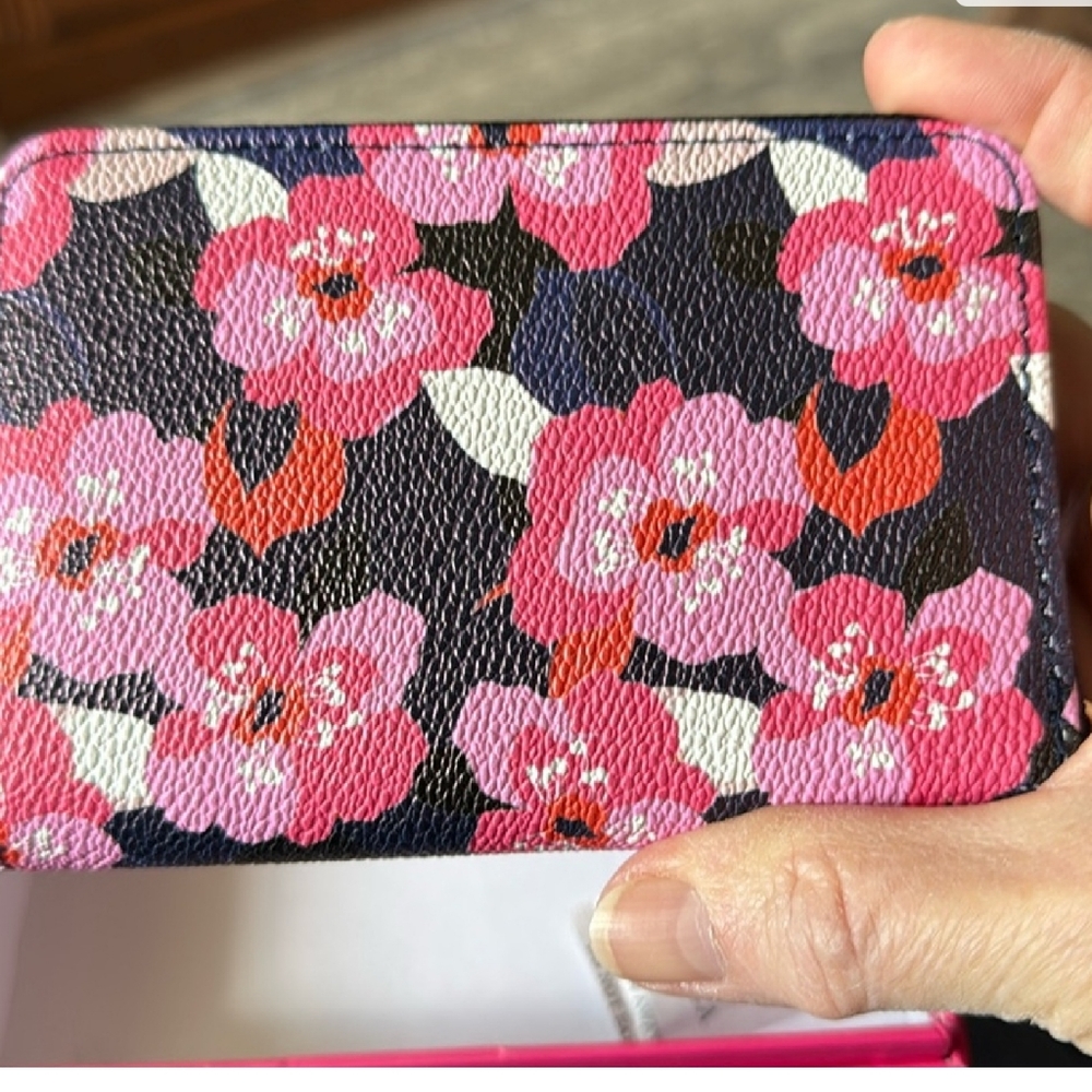 Trina Turk Pink and Black Floral Clutch - Picture 3 of 11